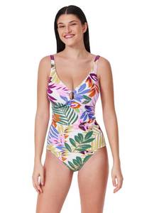 lot 12089 image: Profile by Gottex Womenfts D-Cup Tankini Top with Matte Gold Insert, Adjustable Straps, Tummy Control, Bottoms Sold Separately 38D