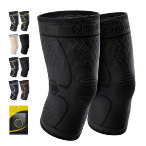 lot 12108 image: CAMBIVO 2 Pack Knee Brace, Knee Compression Sleeve Support for Men and Women, Knee Pads for Running, Hiking, Meniscus Tear, Arthritis,Joint Pain Relief (Black,Small)