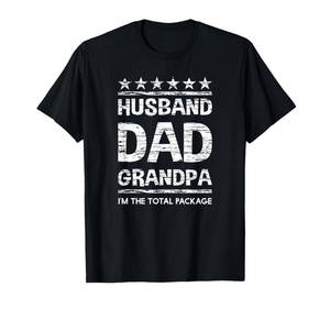 lot 12112 image: Husband Dad Grandpa Shirt Gift for Him T-Shirt Size Medium  (Purple)