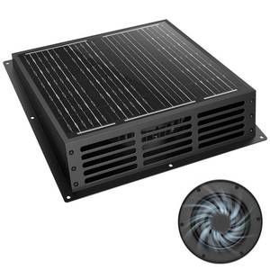 lot 13575 image: Kfonla 25W Solar Powered Fan, 2500RPM High CFM Roof Solar Exhaust Fan, IP67 Waterproof Solar Fan, Solar Powered Attic Fan, Solar Exhaust Fan for Home Attic, Shed, Greenhouse, Chicken Coop, Dog House