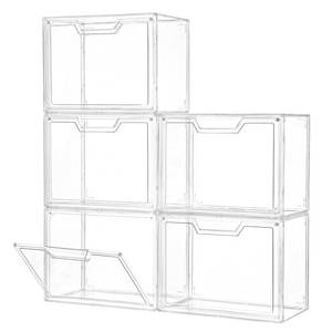 lot 13586 image: Stackable Acrylic Display Case,Clear Storage Bins with Lid for Collectibles