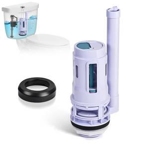 lot 13608 image: 3-Inch Dual Flush Valve Replacement Kit for 2-Piece Toilets, Universal Toilet Flusher Replacement Kit with Gasket, Compatible with Glacier Bay, Kohler, American Standard, and Toto