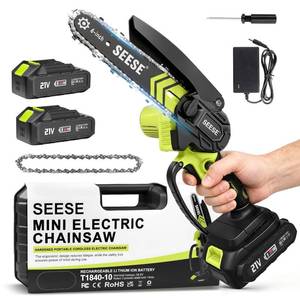 lot 13613 image: 6-inch Mini Chainsaw Cordless Pure Copper Brushless Motor, High Efficiency, Low Noise, Up to 80-Min Runtime for Trimming, Shrub Pruning and Wood Cutting, Best Gifts for Father, Dad, Husband, Men