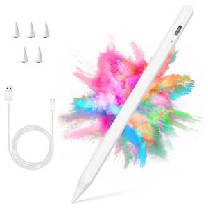 lot 14118 image: COO Stylus Pen for iPad Pro Air Mini 2018-2024, Palm Rejection Fast Charge