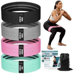 lot 14163 image: Lianjindun Booty Resistance Bands for Legs and Glutes, Non-Slip Workout Set