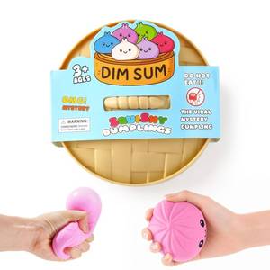 lot 14164 image: Dumpling Squishies, Giant Dumpling Mystery Box, Colorful Dumplings Stress Balls Fidget Sensory Toy, Stocking Stuffers with Food Steamer Stretchy Desk Toys (Pink)