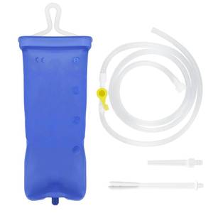 lot 14229 image: TopQuaFocus 2L Enema Kit Home Coffee Enema Irrigator Set for Men and Women Colon Cleaning Portable Travel Enemas Bag Kit for Colonic Cleanse 4.59 FT Hose