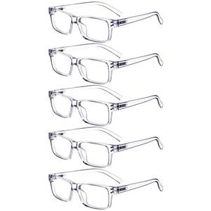 lot 14231 image: Eyekepper Eye Glasses Frames for Man, 5pack Transparent Frame Women