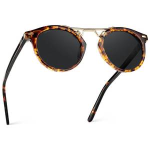lot 14233 image: WearMe Pro Skyler Womenfts Polarized Sunglasses, Double-Bridge Round, UV400