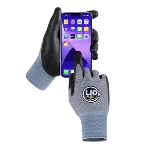 lot 14244 image: LIO FLEX Touch Screen Gloves - 3 Pairs, Grey, XL