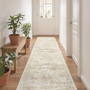 lot 19008 image: Restydon 2x8 Runner Rug Non Slip,Washable Hallway Runner Rug,Beige