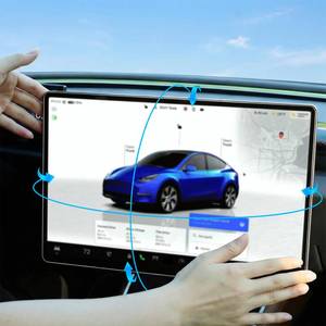 lot 19010 image: MAIMEIMI Screen Swivel Mount for Model Y 2019-2024 and Model 3 2017-2019 2021-2023 Center Console Touchscreen Four Directions 35° Screen Rotating Bracket for Tesla Maintains Original Screen Height