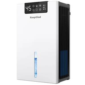 lot 19955 image: KeepGlad Dehumidifier, 98OZ Dehumidifiers for Home(1000sq.ft), Humidity Display Dehumidifier for Basement Bathroom Bedroom, Auto Shut Off, Washable Filter, Drain Hose, Timer, 7 Ambient Lights, white
