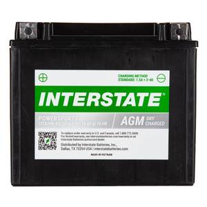 lot 19959 image: Interstate Batteries YTX20H-BS Powersports Battery 12V 18Ah 310CCA AGM