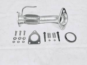 lot 19980 image: ZELAINE Exhaust Front Flex Pipe Direct Fit Compatible with Honda Accord 2008 2009 2010 2011 2012 2.4L, Compatible with Acura TSX 2.4L 2009 2010 2011 2012 2013 2014 (Missing Pieces)(Used)