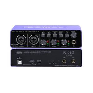 lot 20103 image: BOMGE USB Audio Interface SOLO with XLR48V Phantom Power,32Bit192kHz High-Fidelity, for Studio Audio Mixer Interface for Guitarist, Vocalist, Podcaster, Producer, Plug and Play (U202P)