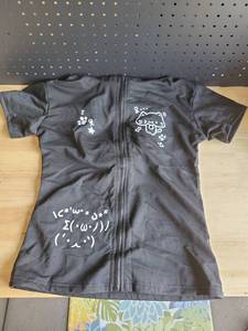 lot 20104 image: Black Short Sleeve Zip Shirt with Kawii Cat Print and Hood with Cat Ears Small