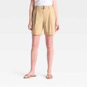 lot 20244 image: Womens High-Rise Bermuda Shorts - A New Day Tan 2