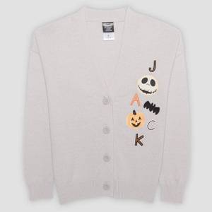 lot 20266 image: Womens The Nightmare Before Christmas Jack Skellington Cardigan - Gray XXL