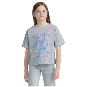 lot 20272 image: Levis� Girls Short Sleeve Roll Cuff T-Shirt - Heather Gray XS