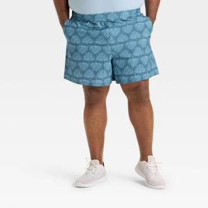 lot 20290 image: Mens Big Hybrid Shorts 6 - All In Motion Blue 3XL