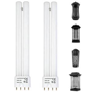 lot 20337 image: 2-Pack 2G11 18W Replacement Bulbs,4-Pin H-Shaped Twin Tube Plug-in CFL