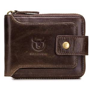 lot 20344 image: BULLCAPTAIN Genuine Leather Wallet for Men QB-231 (Coffee)
