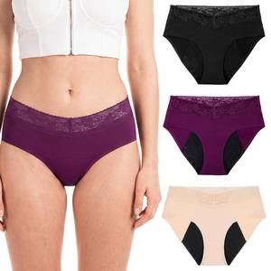 lot 20347 image: JP.AKRSOD Leakproof Underwear for Women, 3 Pack, X-Large
