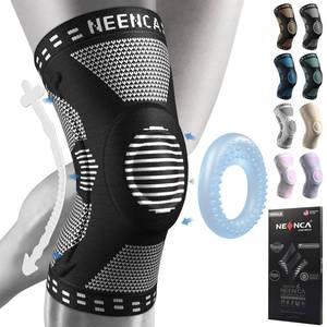 lot 20387 image: NEENCA Professional Knee Brace for Pain Relief, Medical Knee Support with Patella Pad and Side Stabilizers, Compression Knee Sleeve for Meniscus Tear, ACL, Joint Pain, Runner, Workout