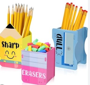 lot 1522 image: School pencil eraser and dull set wooden boxes storage boxes