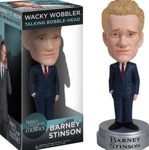 lot 7392 image: Funko How I Met Your Mother Barney Stinson Talking Bobblehead 6pk