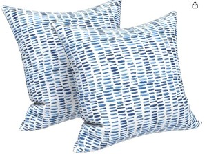 lot 14208 image: Outdoor Throw Pillow Covers for Decorative Patio Pillows 18x18