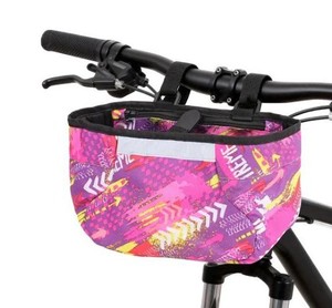 lot 14215 image: Kids Bike Handlebar Bag, Waterproof Bicycle Bags for Handlebars with Reflective Safety Straps, Multifunctional Cycling Front Pouch, Bike Crossbar Tool Storage Bag forBoys, Girls
