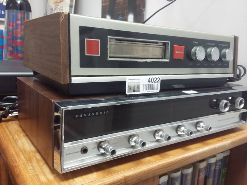 lot 4022 image: Panasonic Longines Symphonette Constellation Mark 8 FMAM Stereo & 8-Track Player