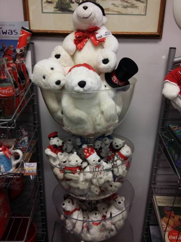 lot 4052 image: Another Large Lot of Stuffed Coca-Cola Polar Bears