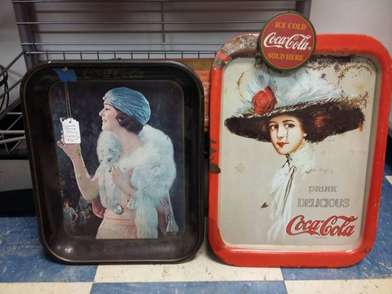 lot 4059 image: Two  Coca-Cola Trays