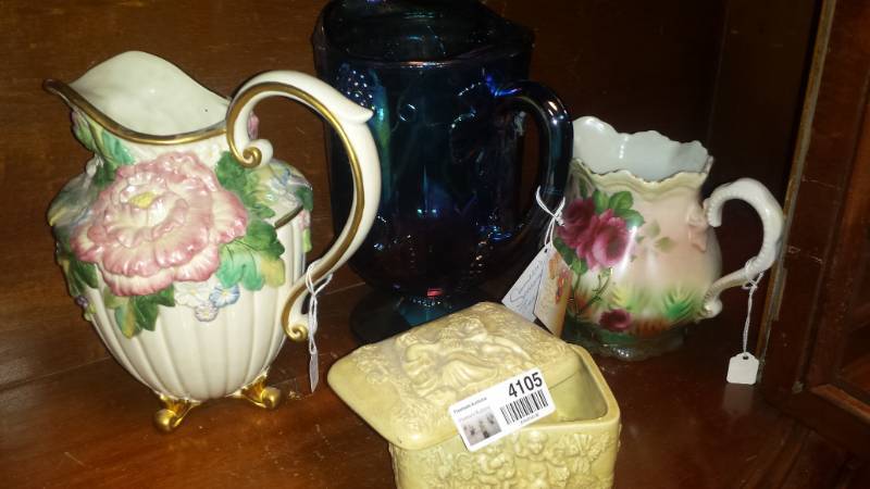 lot 4105 image: Leuchtenbhrd Germany Pitcher and Fitz & Floyd Pitcher and more