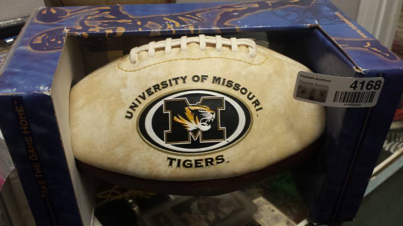 lot 4168 image: MU Tigers Football in Box
