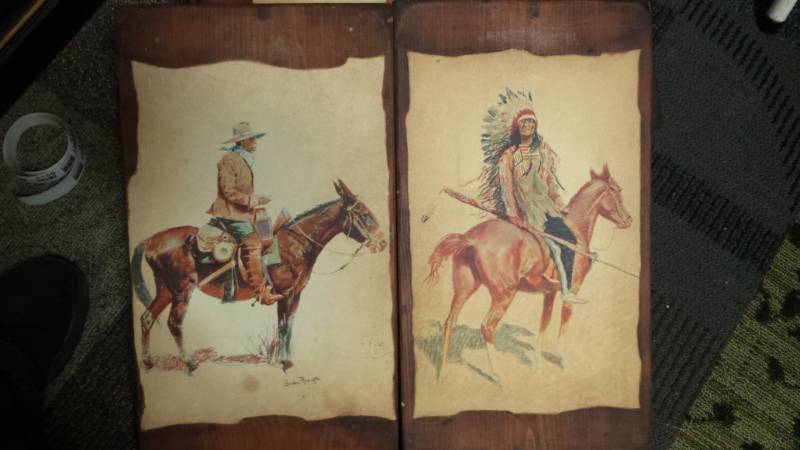 lot 4159 image: Western Lithograph by Remington