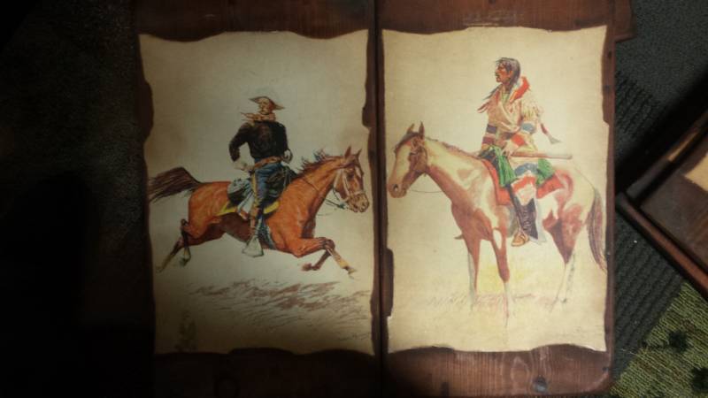 lot 4157 image: Western Lithograph by Remington