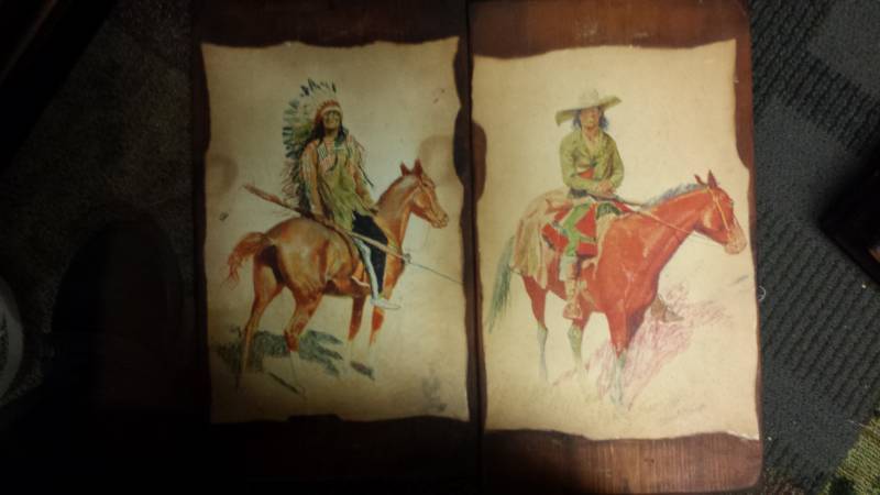 lot 4156 image: Western Lithograph by Remington