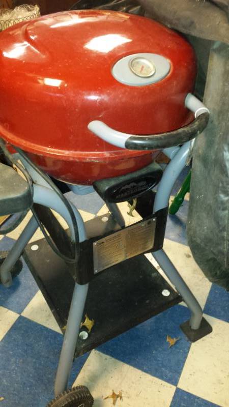 lot 4006 image: Portable Gas Grill  Smoker w Cover