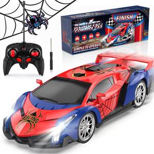 lot 1603 image: Growsland Remote Control Car for Kids, RC Cars for Boys Kids 118 Electric Vehicle Toy Car Hobby Racing Car Toys with Lights and Controller, Birthday Gift for 3 4 5 6 7 8 9 Year Old Boys Girls