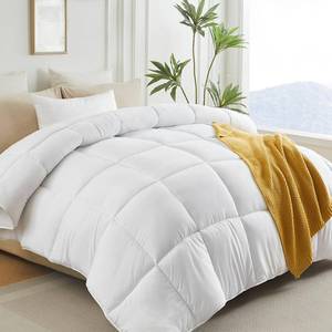 lot 1645 image: L LOVSOUL Down Alternative King Duvet Insert,White, 106x90IN