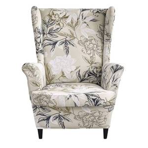 lot 2287 image: HAOYONG Waterproof Wing Chair Slipcovers Stretch Wingback Chair Covers 4 Pieces Wingback Armchair Removable Slipcover Chair Slip Covers Washable Armchair Protector Cover for Living Room and Bedroom