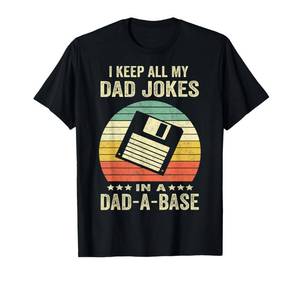 lot 2310 image: Funny Dad Jokes in Dad-A-Base Vintage Fatherfts Day Tees T Shirts for Men XL