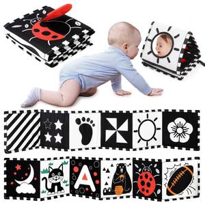 lot 2354 image: URMYWO Black and White Baby Toy, Tummy Time High Contrast Newborn Toys