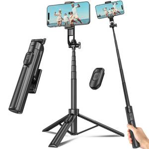lot 2357 image: Selfie Stick Tripod for Phone with Remote Control and Holder, 50 Inch, Black