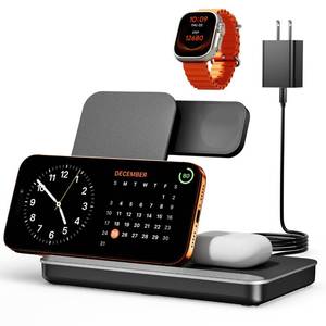 lot 2363 image: Eddibox 3 in 1 Charging Station for Samsung for Thick Cases of 10MMOtterboxHeavy Duty, Wireless Charger for Samsung Galaxy S26 UltraS25S24, Phone Charger Stand for Galaxy Watch and Buds