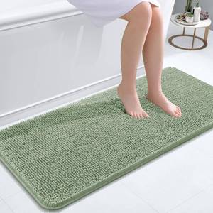 lot 2369 image: OLANLY Bathroom Runner Rugs 47x20, Extra Soft Absorbent Chenille Bath Rugs